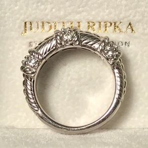 JUDITH RIPKA STERLING SILVER RING
